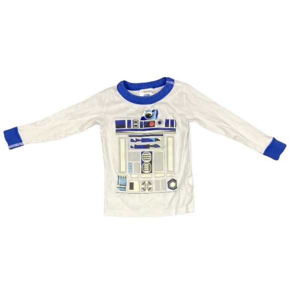 Hanna Andersson R2-D2 Star Wars Glow In The Dark Pajama (TOP ONLY) Size … - Picture 2 of 6